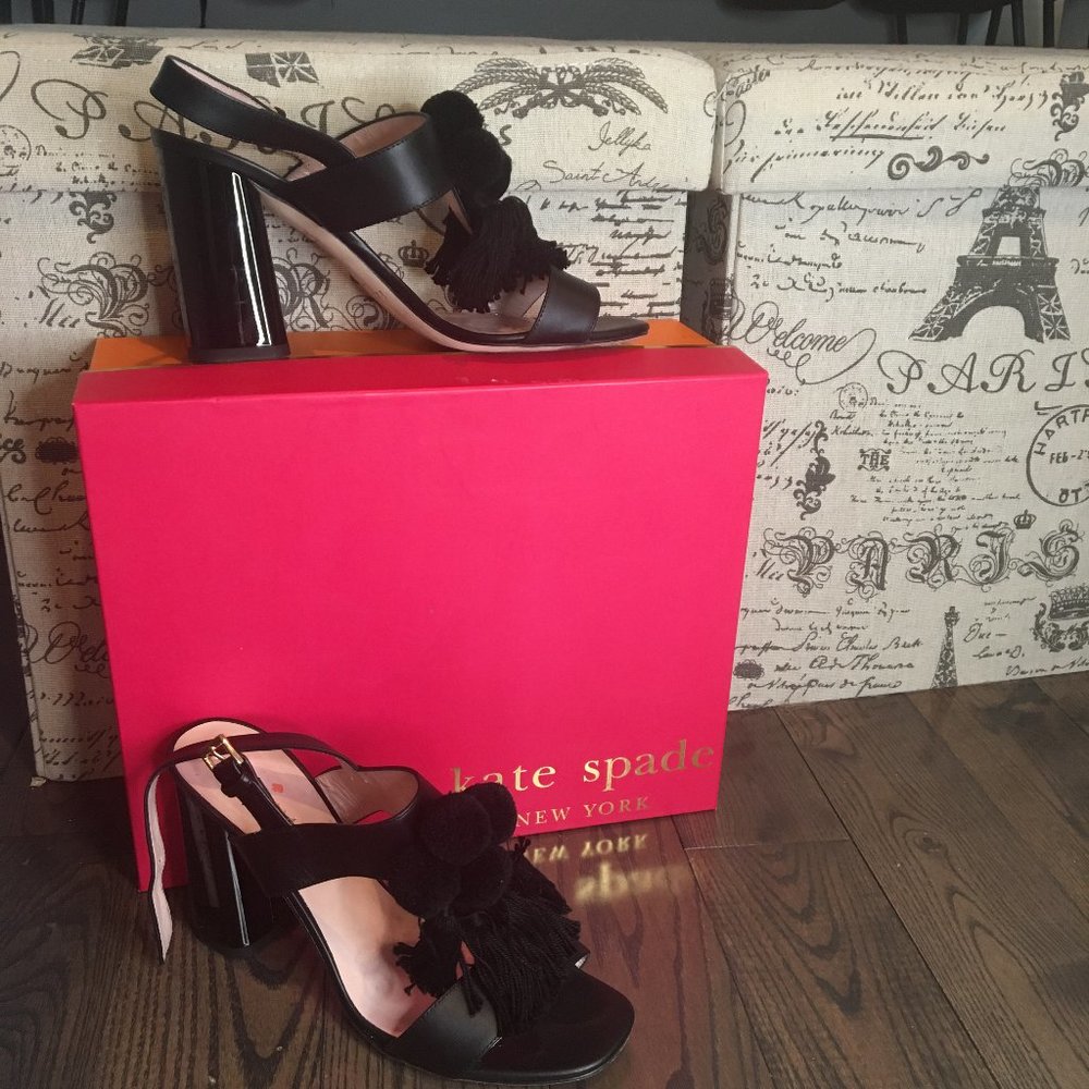 Kate Spade black "Central Too" 7.5 sandals